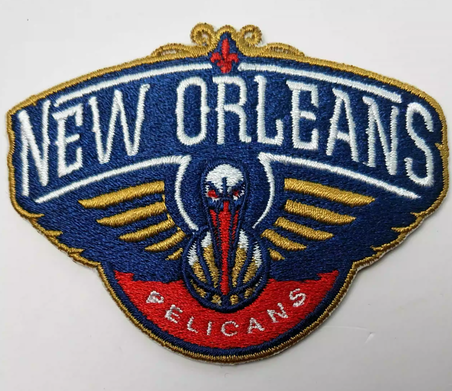 New Orleans Pelicans Logo Iron on Patch 5.9cmx7.6cm